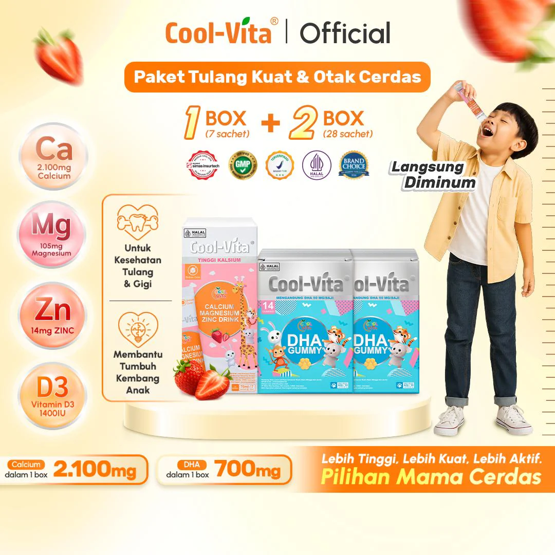 2 Box DHA Gummy + 1 Box Calmagzinc Drink