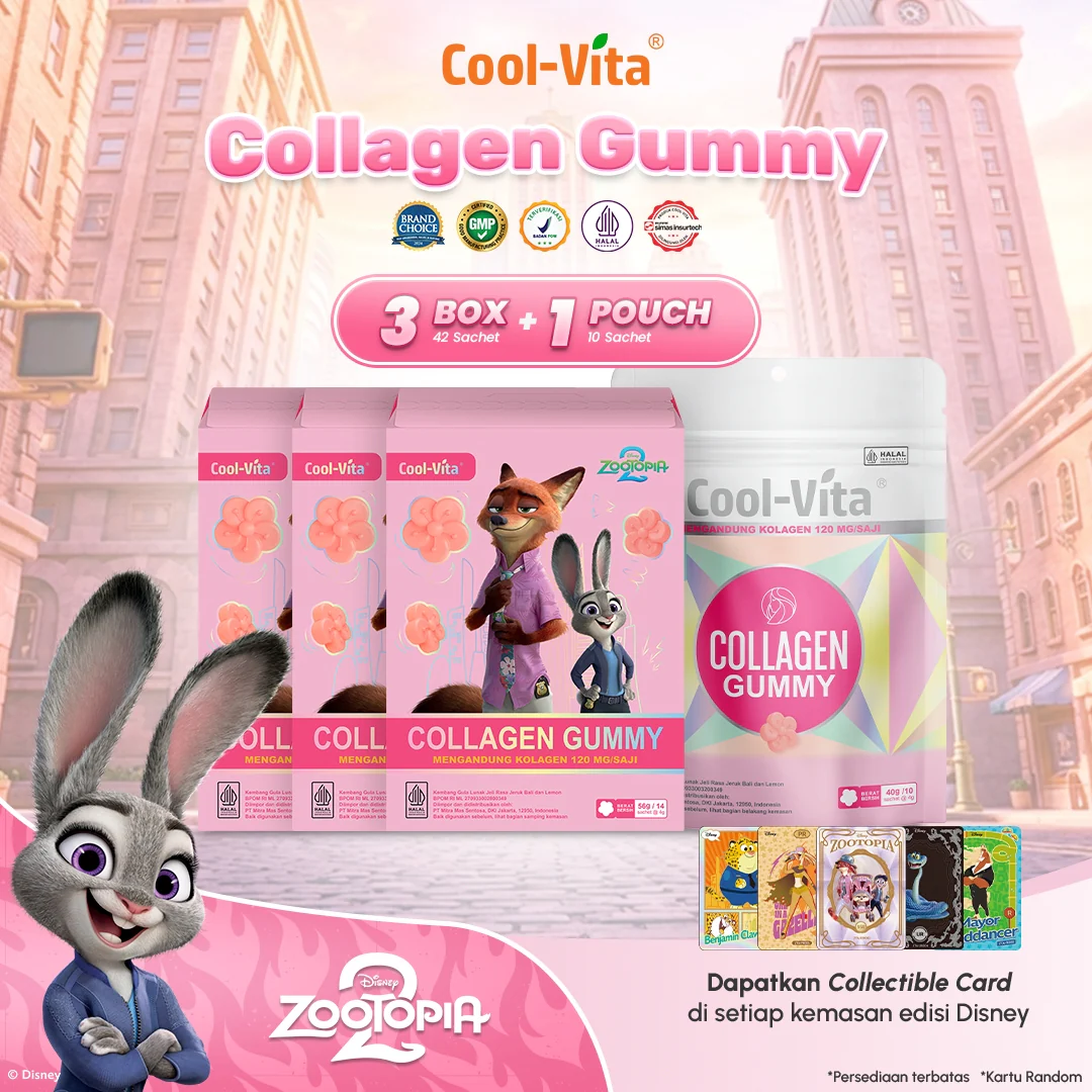 Coolvita Collagen Gummy Sleeve Zootopia2 3 Box + Coolvita Collagen Gummy 1 Pouch - Image 9