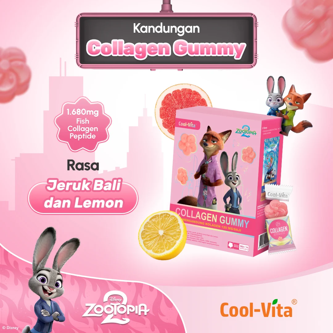 CoolVita Collagen Gummy 3 Box Disney Zootopia2 + 2 Pouch Collagen Gummy - Image 5