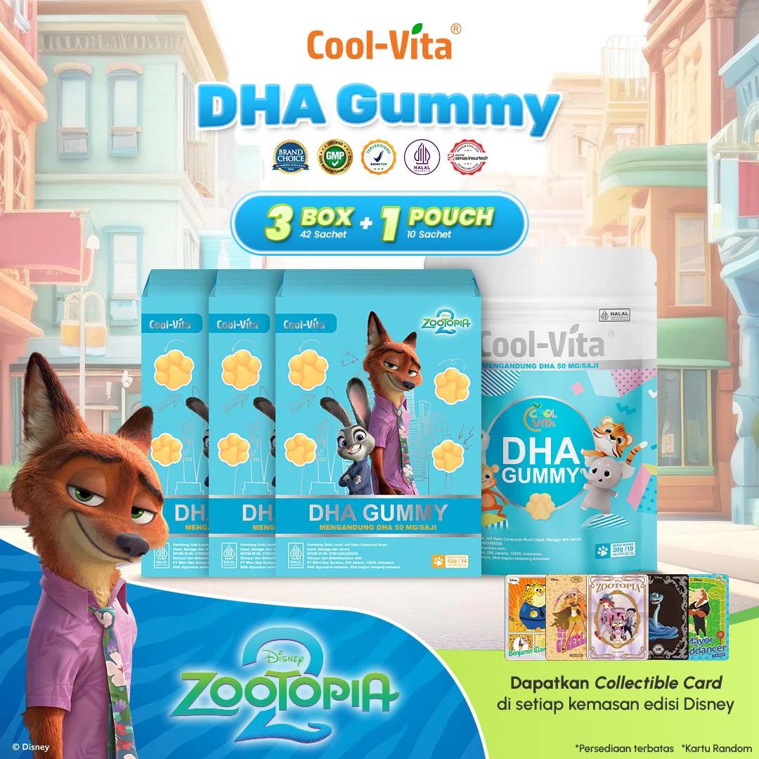 Coolvita DHA Gummy Zootopia2 3 box + Coolvita DHA Gummy 1 Pouch - Image 8