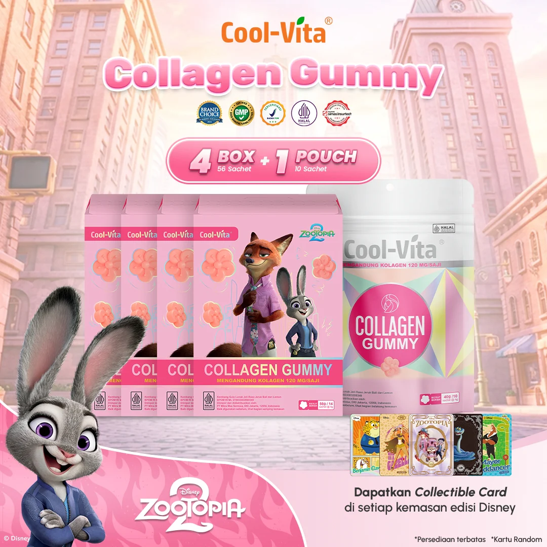Coolvita Collagen Gummy Sleeve Zootopia2 4 Box + 1 Pouch Collagen Gummy - Image 9