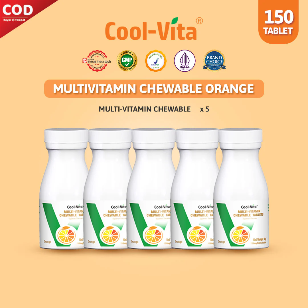 5 Botol Chewable MV Orange