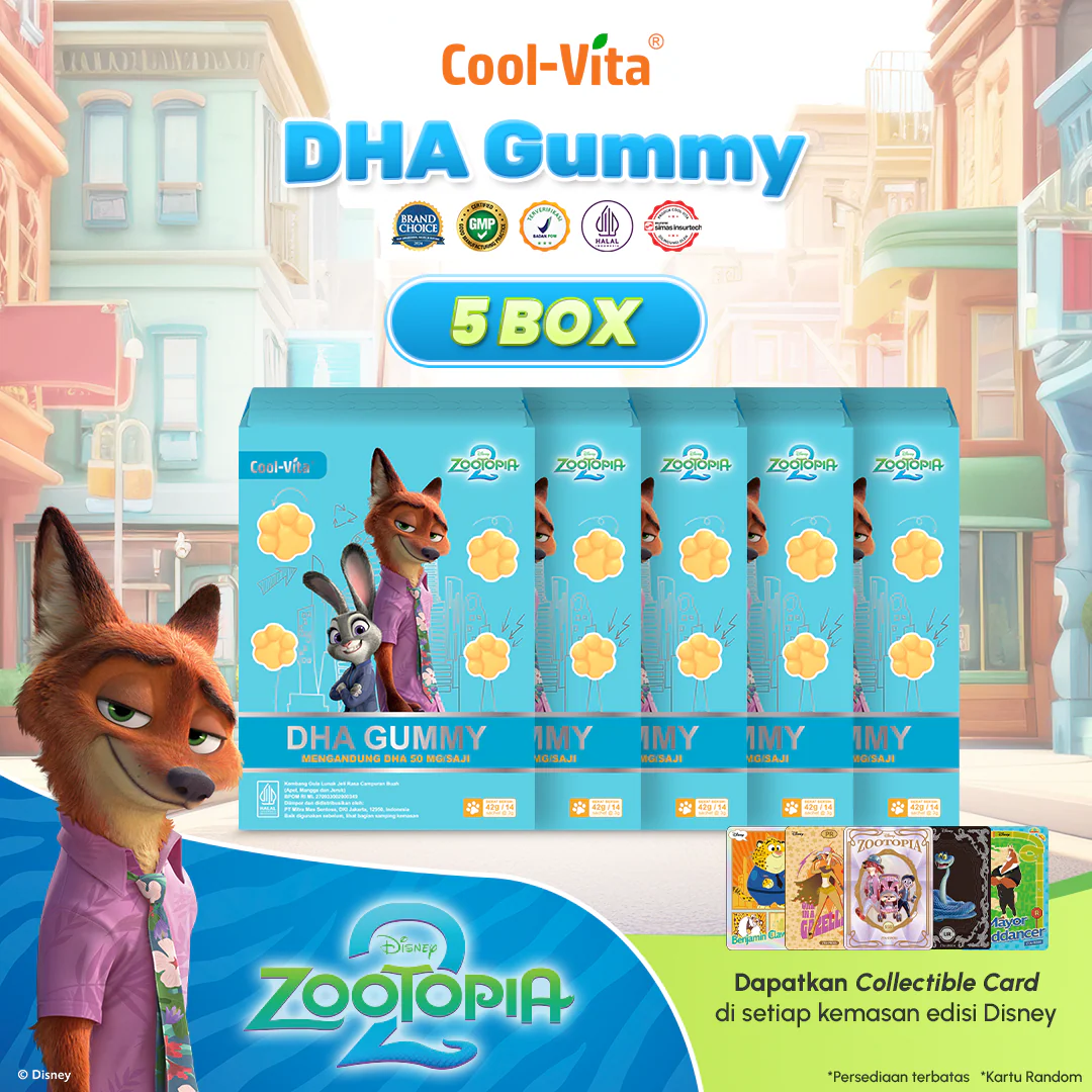 Coolvita DHA Gummy Sleeve Zootopia2 5 Box - Image 8