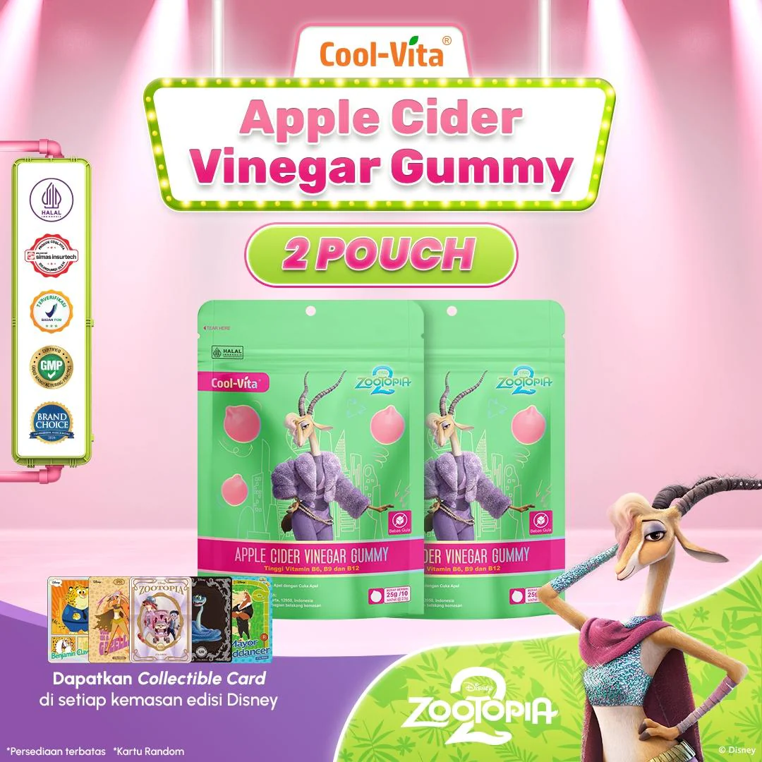 Apple Cider Vinegar Gummy Pouch Zootopia Series - Image 2