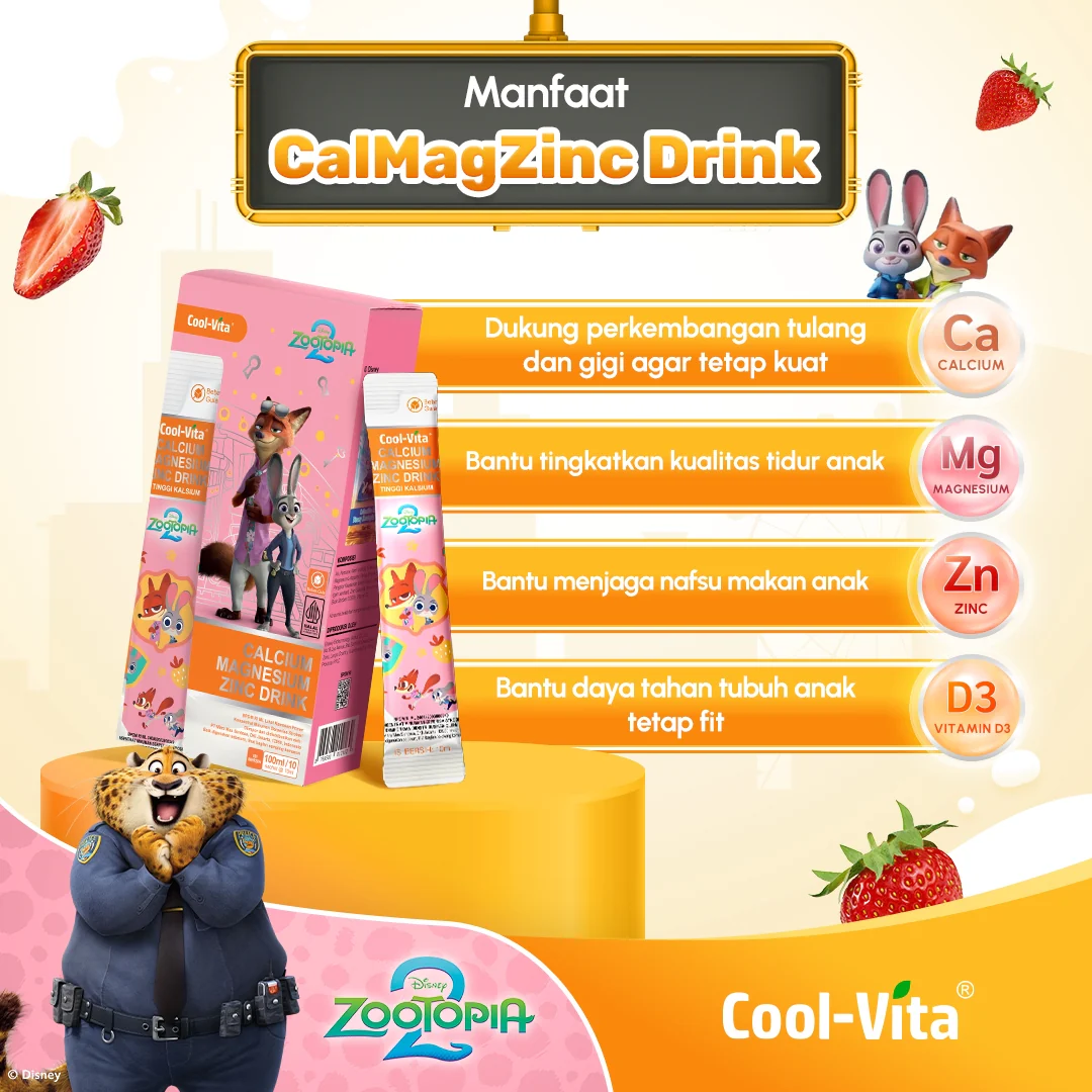 Cool-Vita Disney Zootopia2 1 Box CalMagZinc Drink 10 Sachet - Image 3