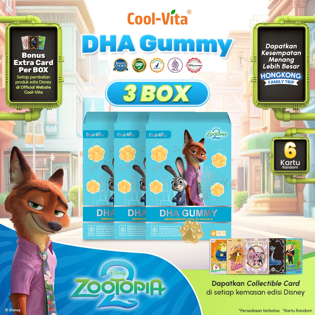 CoolVita DHA Gummy Box Disney Zootopia2 - Image 3