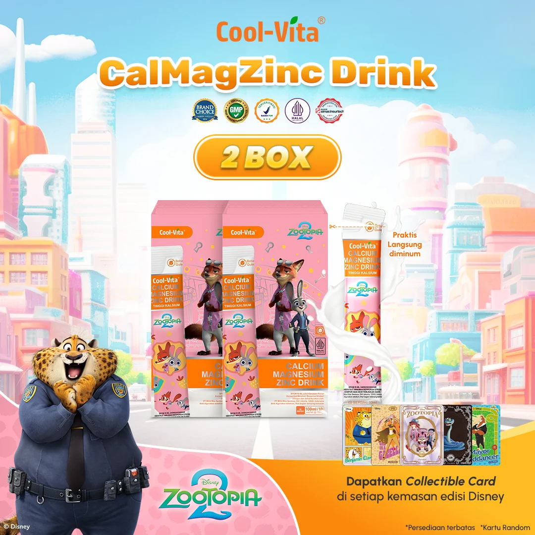 Cool-Vita Disney Zootopia2 2 Box CalMagZinc Drink 20 Sachet