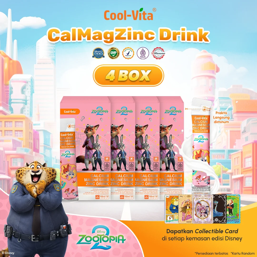 Cool-Vita Disney Zootopia2 4 Box CalMagZinc Drink 40 Sachet