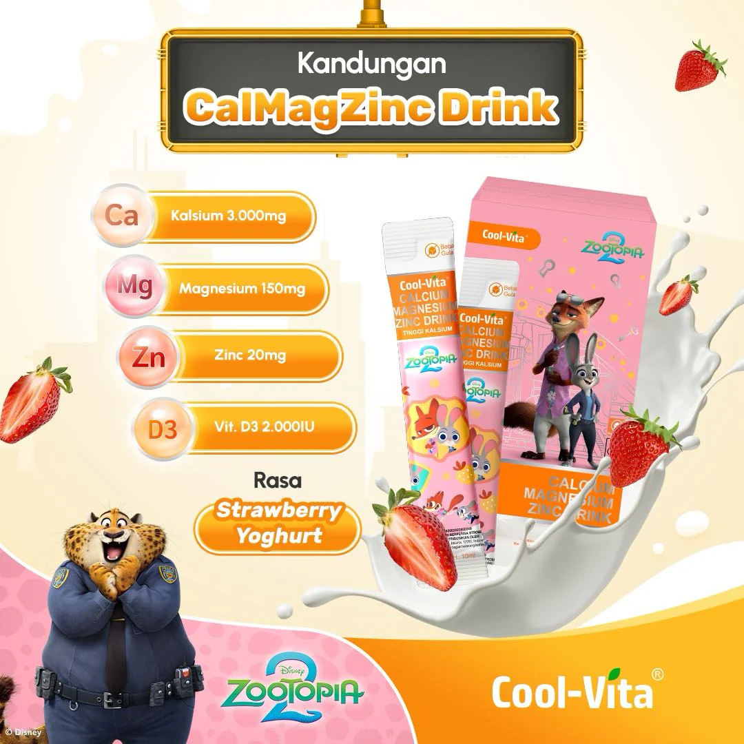 Cool-Vita Disney Zootopia2 4 Box CalMagZinc Drink 40 Sachet - Image 4
