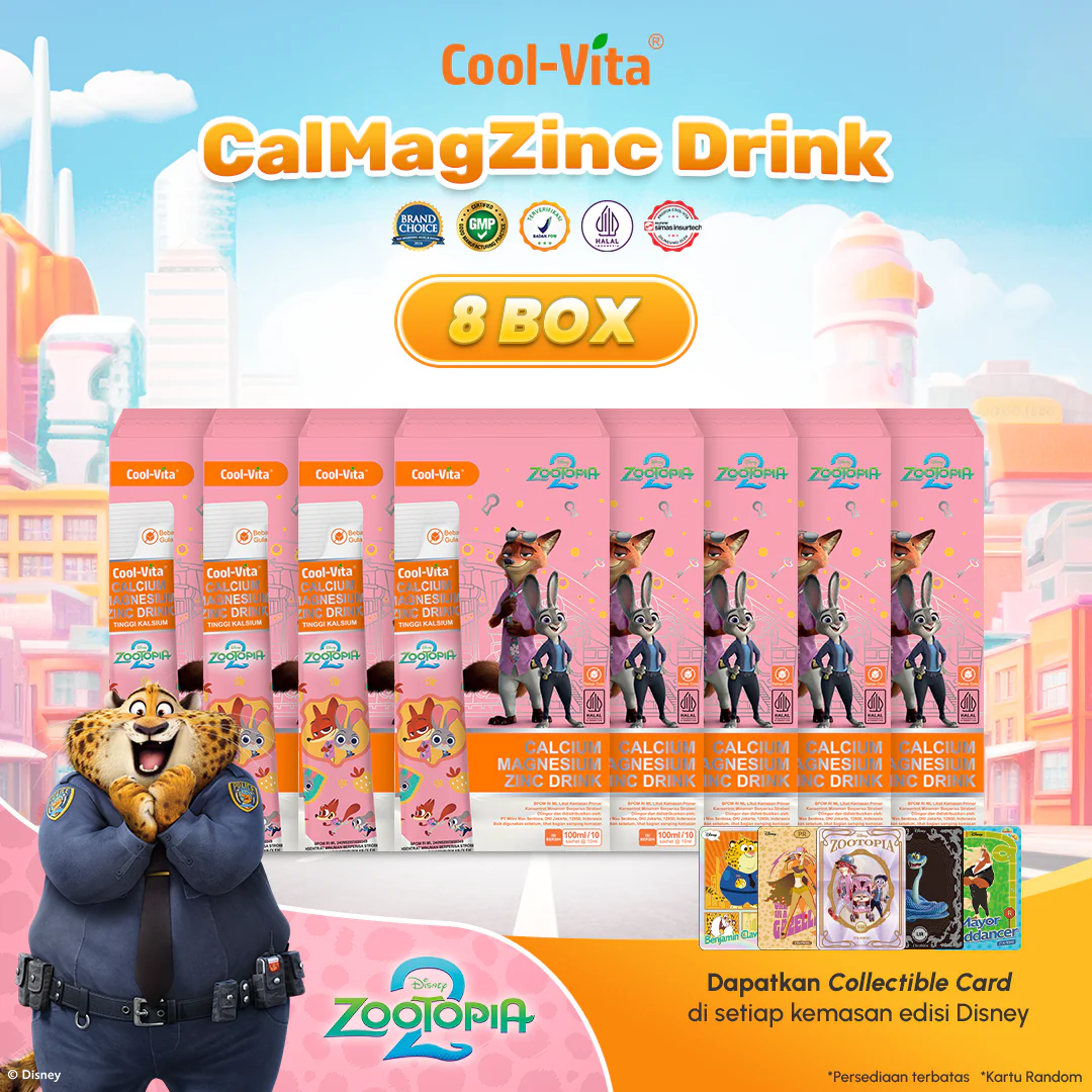 Cool-Vita Disney Zootopia2 8 Box CalMagZinc Drink 80 Sachet