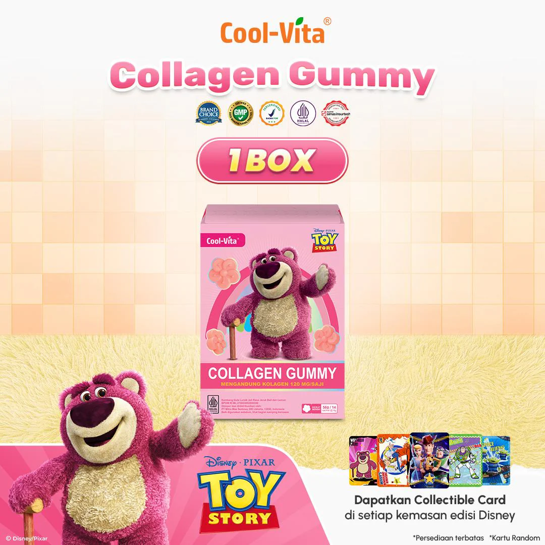 Coolvita Collagen Gummy Disney Toystory Variant 1,2,4,8 Box