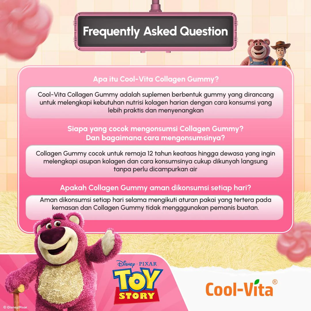 Coolvita Collagen Gummy Disney Toystory Variant 1,2,4,8 Box - Image 11