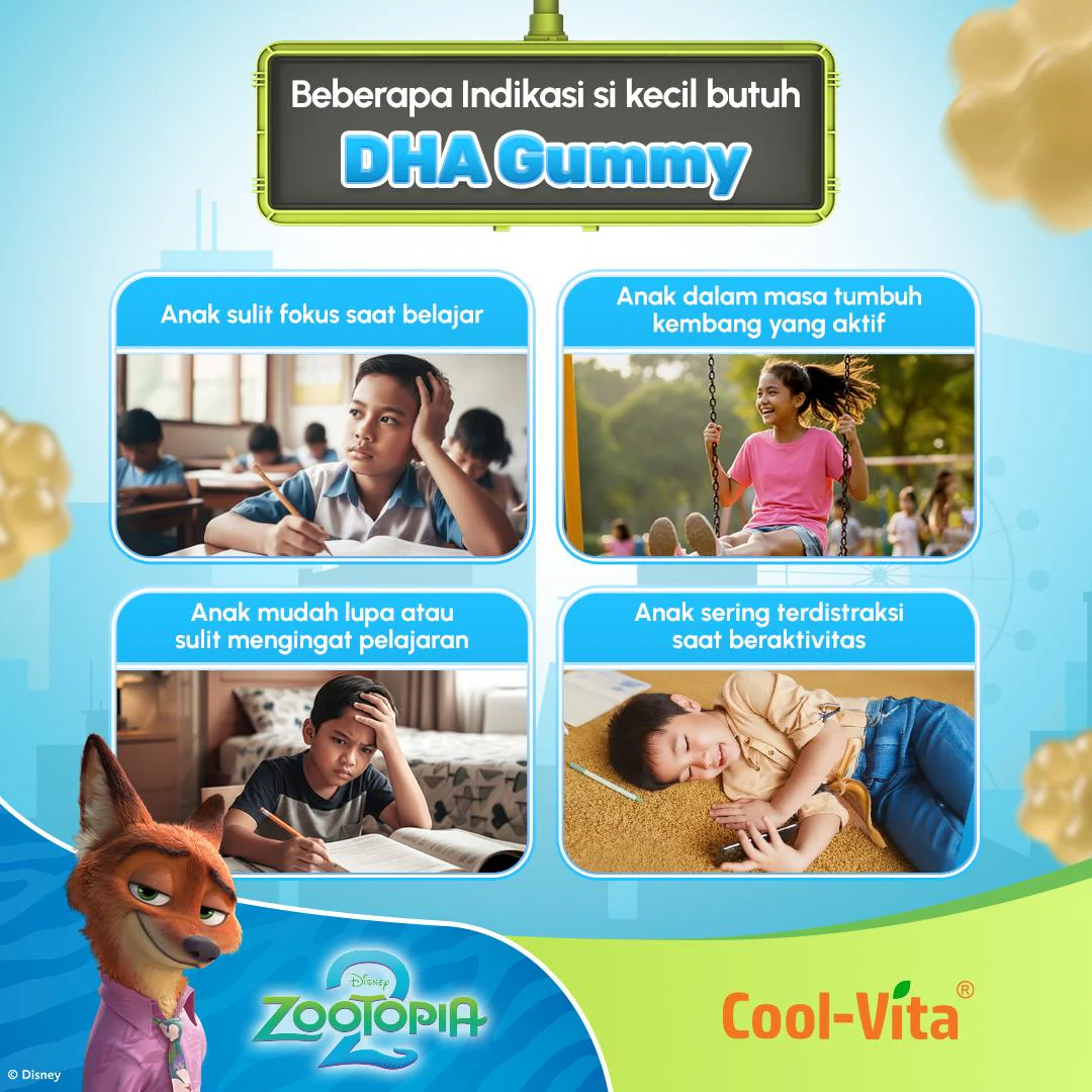 Coolvita DHA Gummy Zootopia2 3 box + Coolvita Collagen Gummy 1 Pouch - Image 2