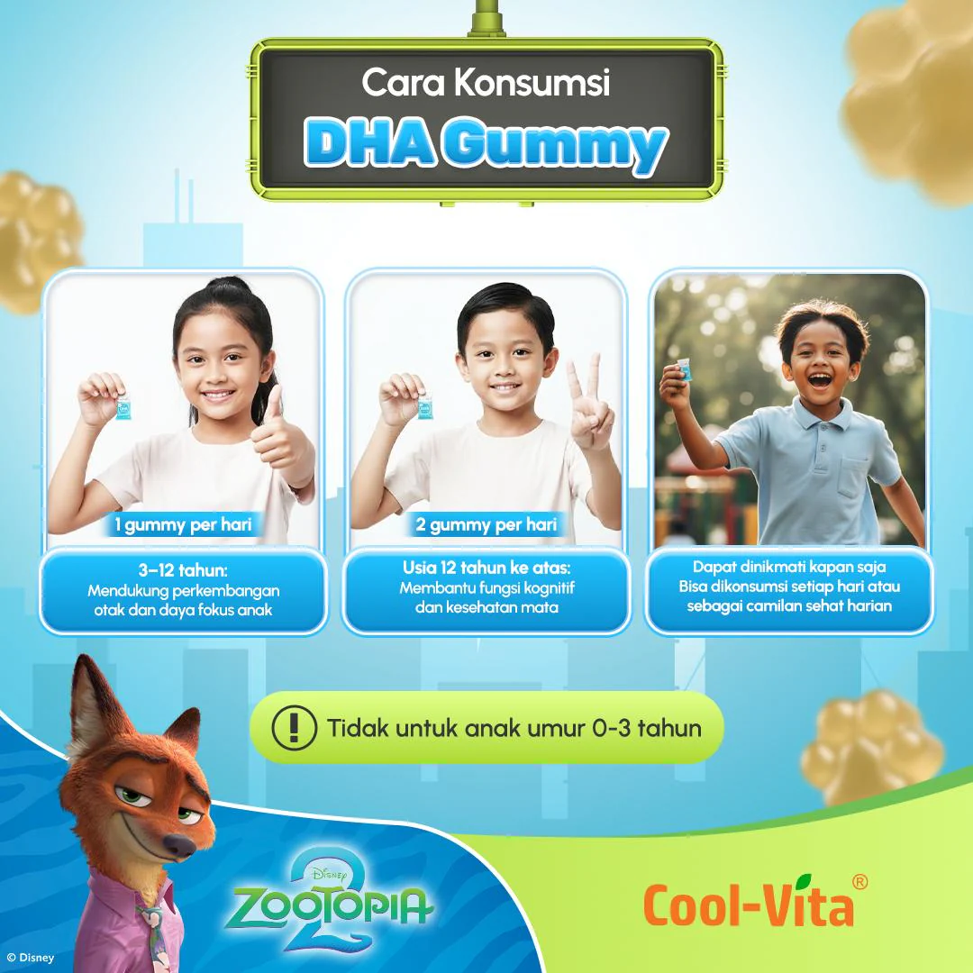 Coolvita DHA Gummy Zootopia2 3 box + Coolvita Collagen Gummy 1 Pouch - Image 6