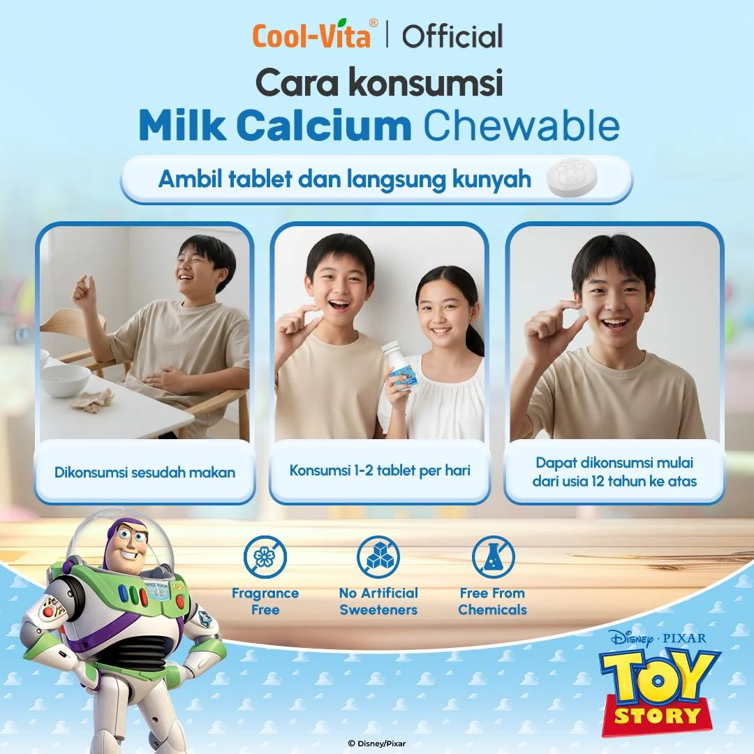 CoolVita Disney Spiderman 1 Botol Calcium Chewable 30 Tablet Kunyah - Image 7
