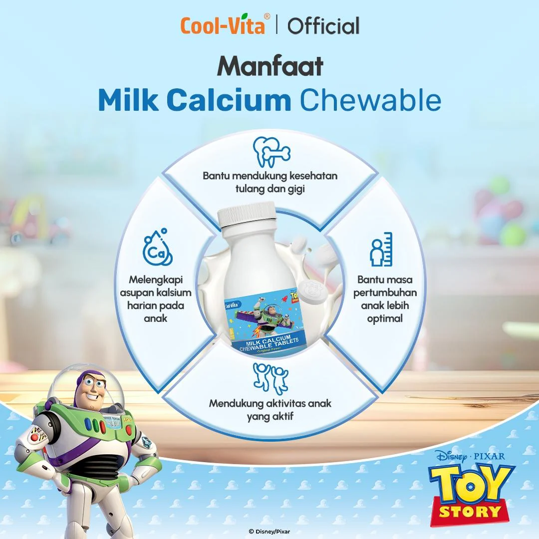 CoolVita Disney Stitch 1 Botol Calcium Chewable 30 Tablet Kunyah - Image 3