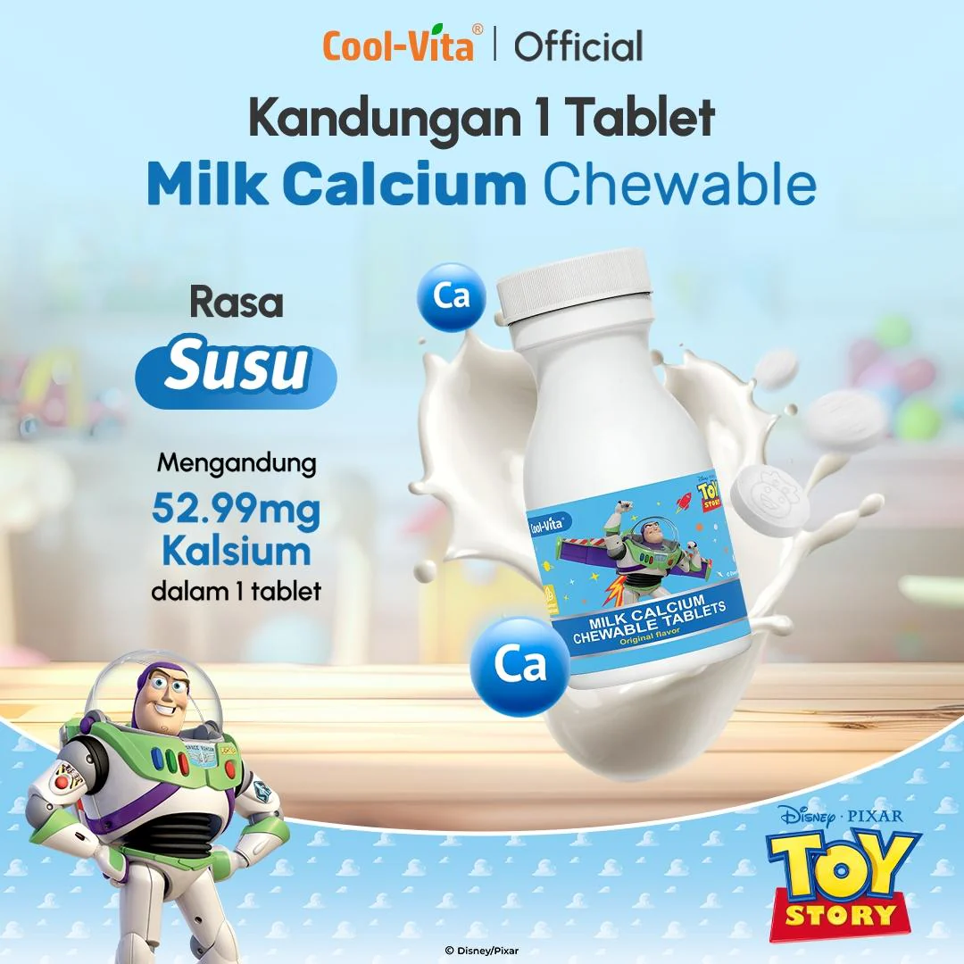 CoolVita Disney Stitch 1 Botol Calcium Chewable 30 Tablet Kunyah - Image 4