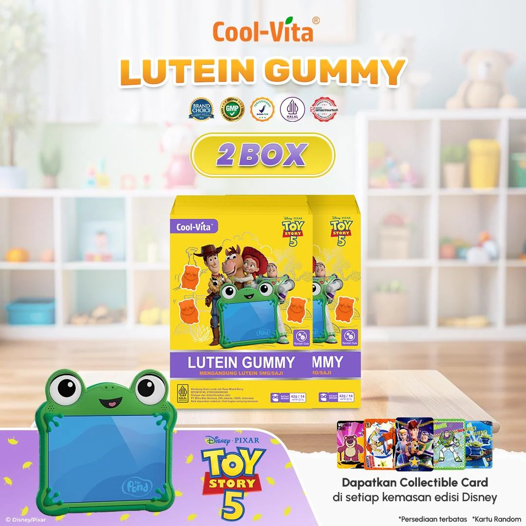 CoolVita Disney ToyStory5 Lutein Gummy Box 14 Sachet Rasa Mix Berry Variants 1,2,4 - Image 2