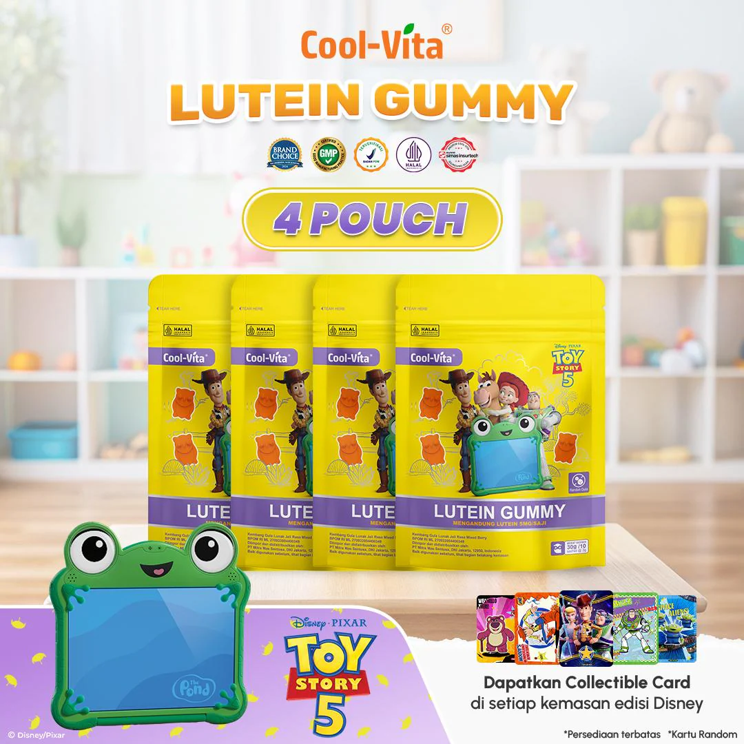 CoolVita Disney ToyStory5 Lutein Gummy Pouch 10 Sachet Rasa Mix Berry Variants 1,2,4 - Image 3