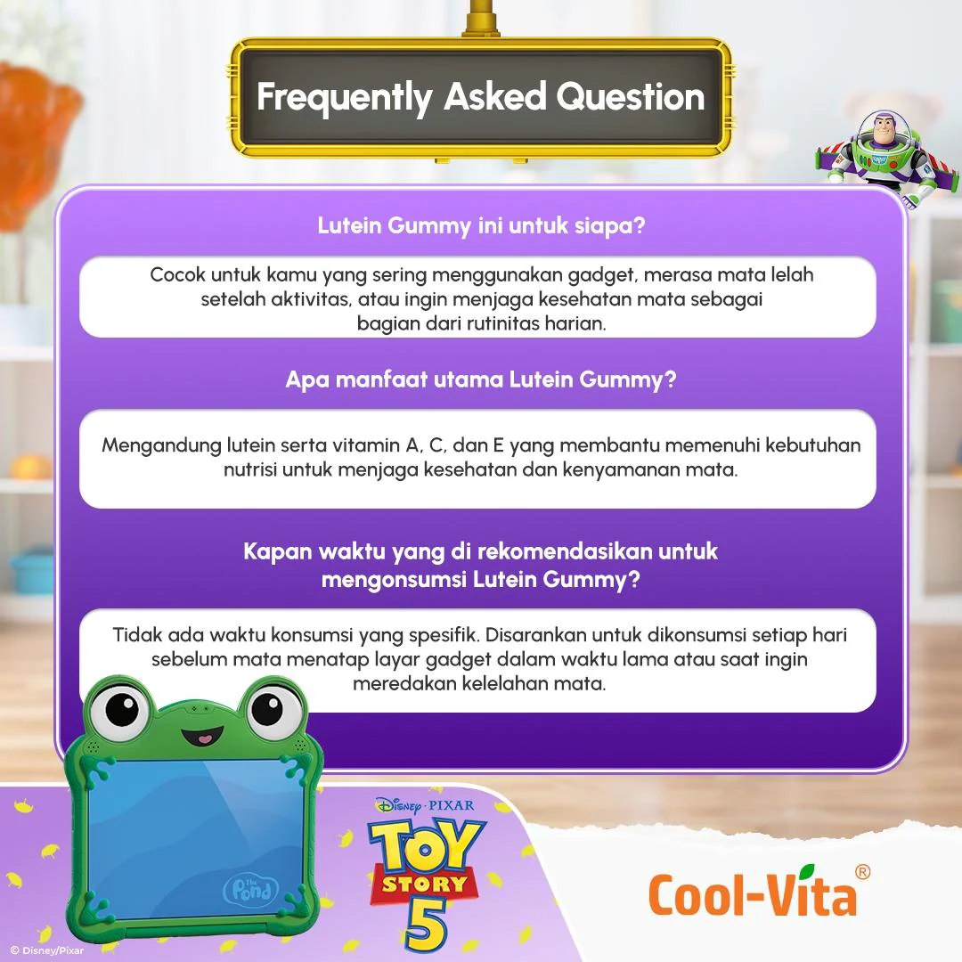 CoolVita Disney Zootopia2 Lutein Gummy Box Isi 14 Sachet Rasa Mix Berry Variant 1,2,4 - Image 10