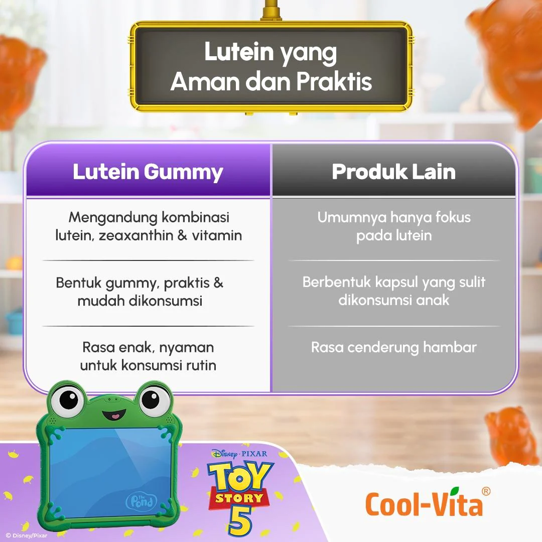 CoolVita Disney Zootopia2 Lutein Gummy Box Isi 14 Sachet Rasa Mix Berry Variant 1,2,4 - Image 8