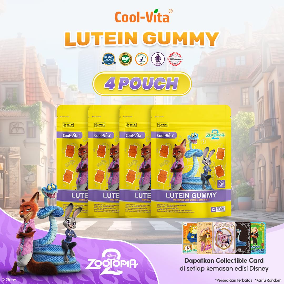 CoolVita Disney Zootopia2 Lutein Gummy Pouch Isi 10 Sachet Rasa Mix Berry Variant 1,2,4 - Image 3