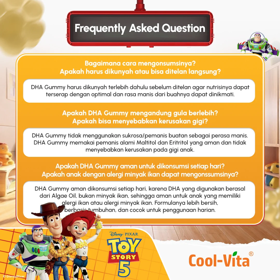 Coolvita DHA Gummy Disney Toystory Pouch - Image 10
